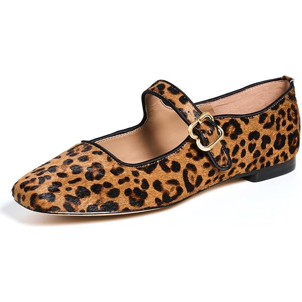 Amazon.com: DOEYG Leopard Ballet Flats Women's Animal Print Suede